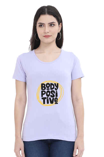 cotton t shirt for women half sleeves lavender 