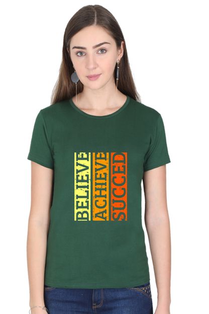 best t shirts for women green color