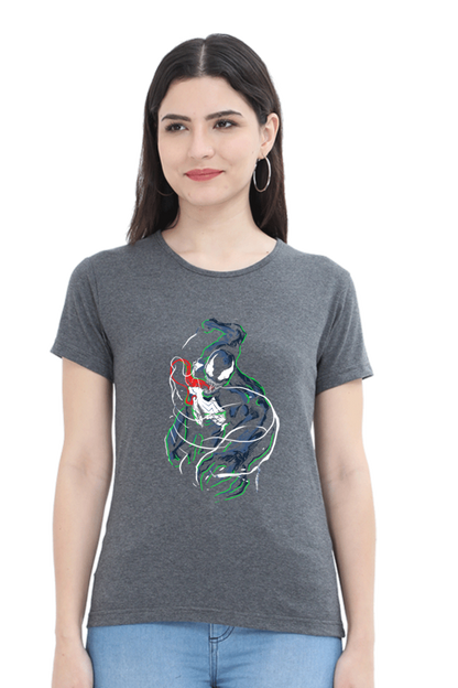 The Beast Within Women’s T-shirt - Charcoal Melange / S