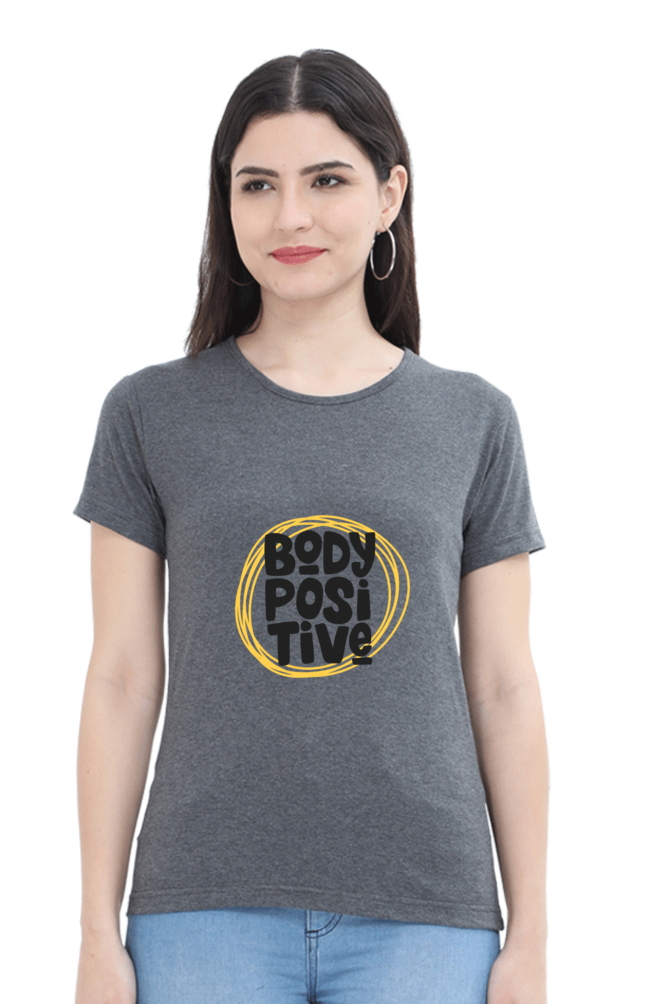 cotton t shirt for women half sleeves grey