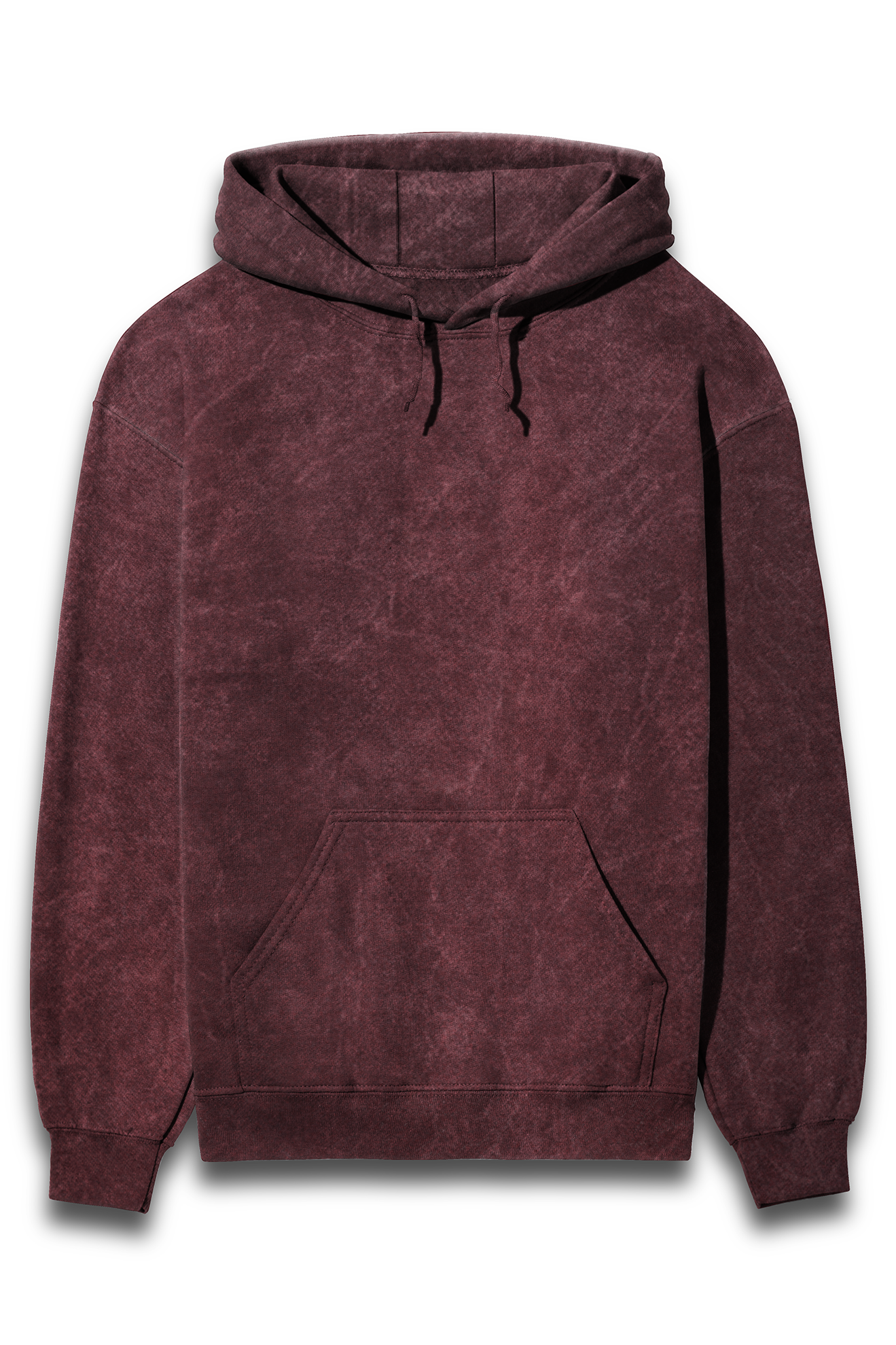 Unisex Acid Wash Hooded Sweatshirt violet 