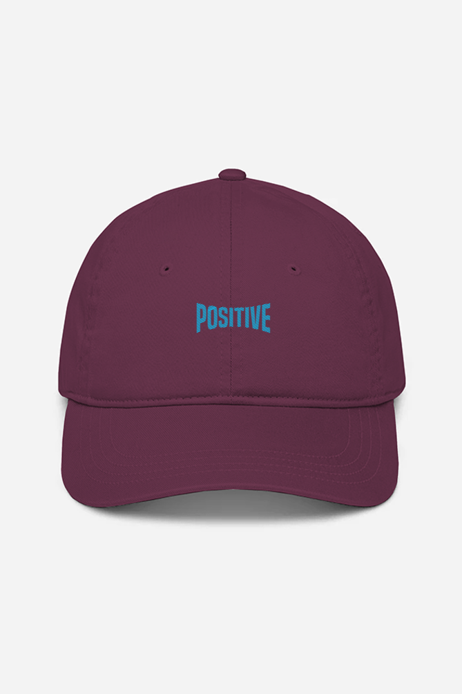 Positive Unisex Baseball Cap - Maroon / Standard