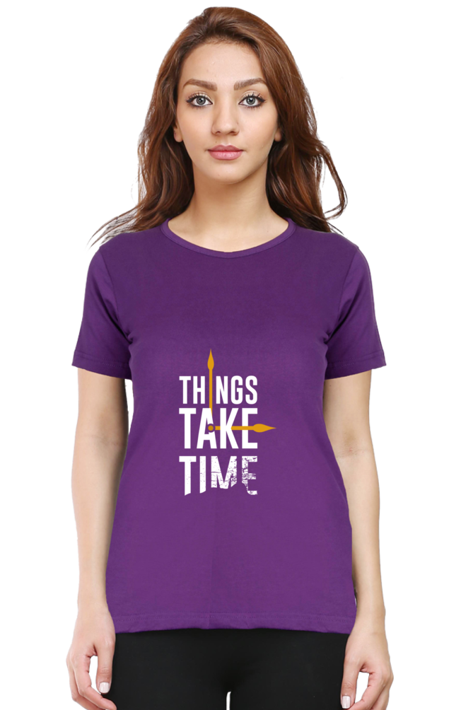 Things Take Time - Purple / S