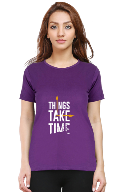 Things Take Time - Purple / S