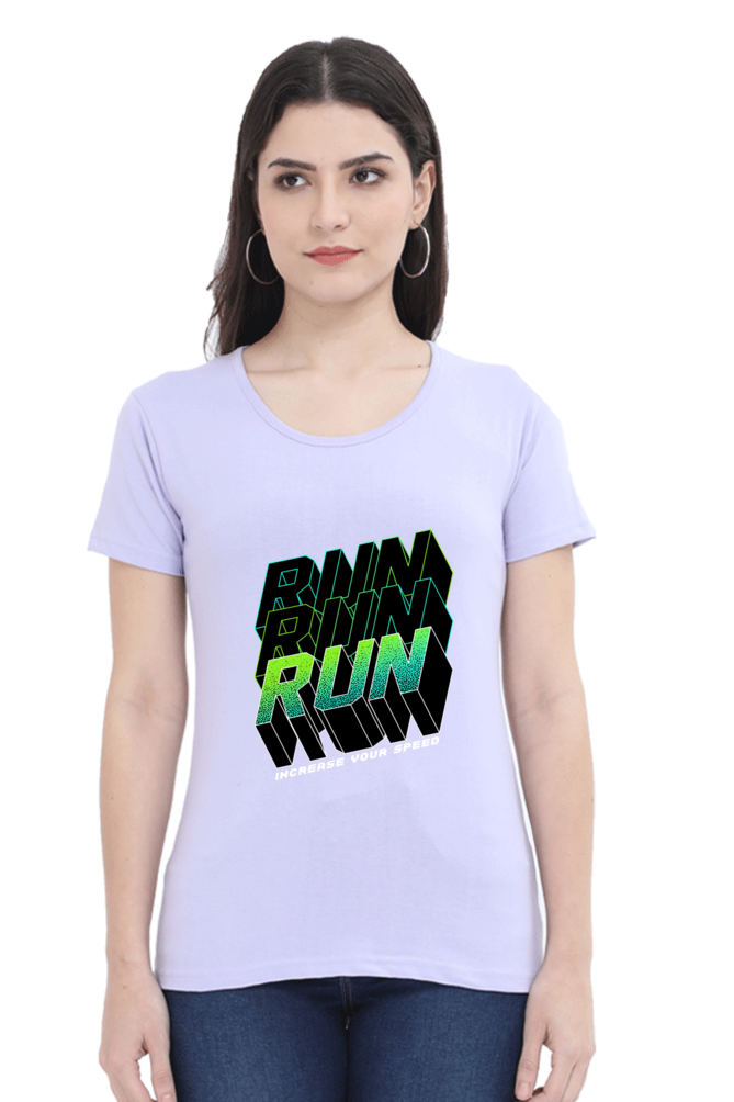 Run Run Run Women’s T-shirt - Lavender / M