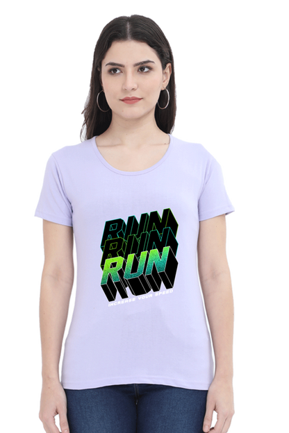 Run Run Run Women’s T-shirt - Lavender / M