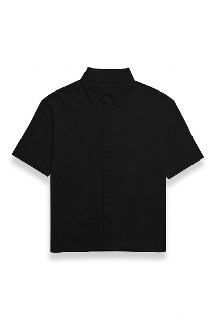 Unisex Oversized men's Shirt dark black