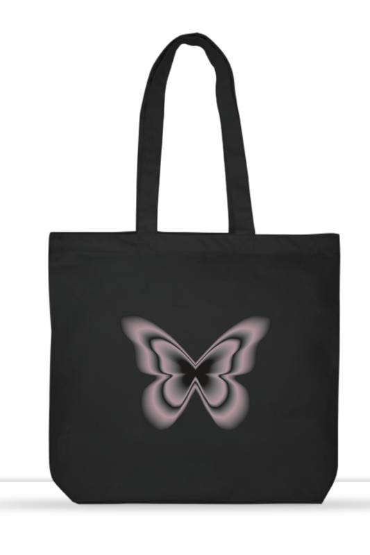 Pink Butterfly Unisex Tote Bag