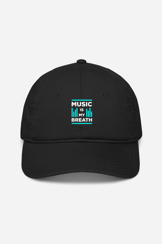 Music Is My Breath Unisex Baseball Cap - Black / Standard