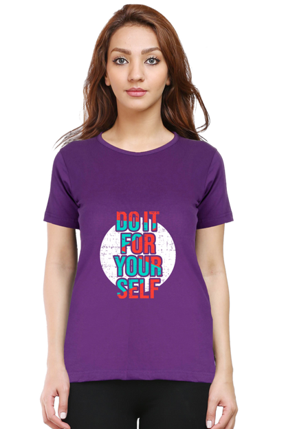 Do It For Yourself Women’s T-Shirt - Purple / XL