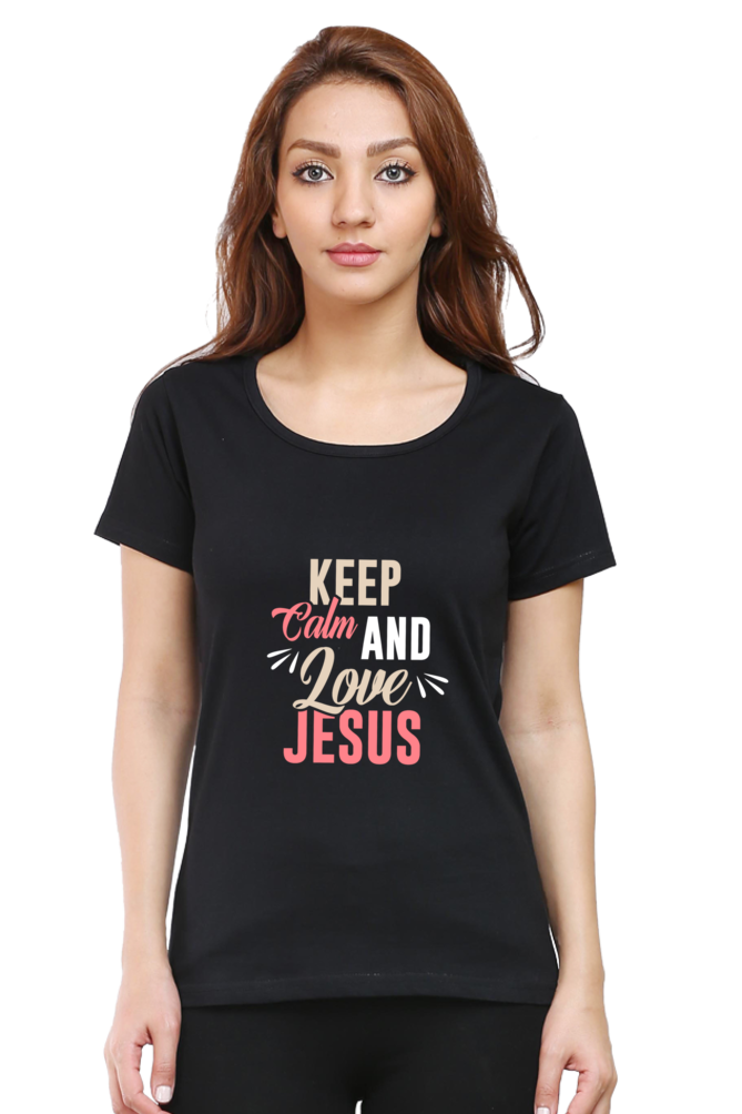 Keep Calm And Love Jesus Women's T-shirt