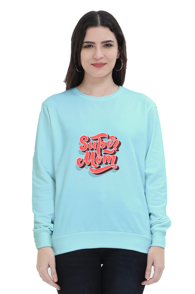 Super Mom Unisex Sweatshirt - Mint / XXL