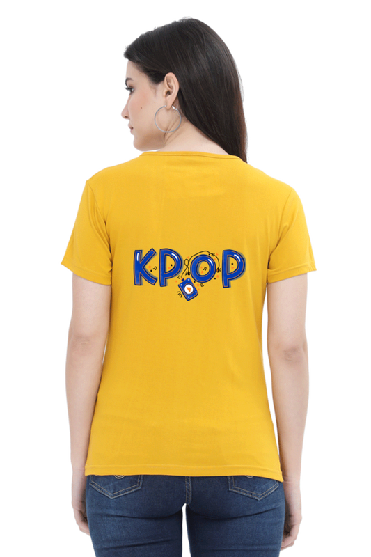 K Pop (B) Women’s T-Shirt - S / Mustard Yellow