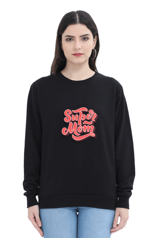 Super Mom Unisex Sweatshirt - Black / XXL