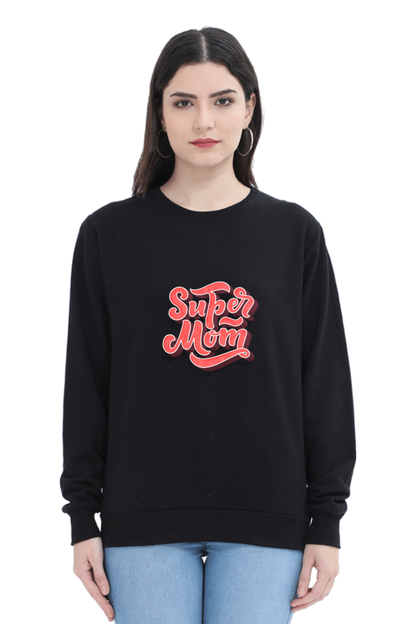 Super Mom Unisex Sweatshirt - Black / XXL