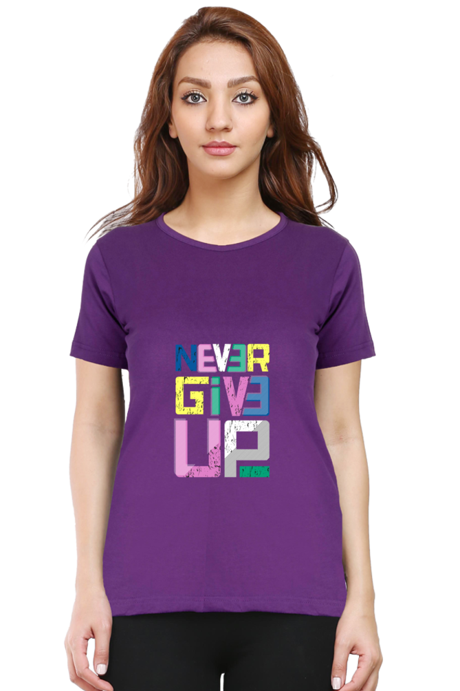 Never Give Up - Purple / S