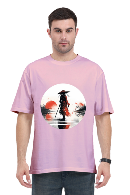 Samurai Series 5 Unisex Oversized T-shirt - Light Baby Pink / S