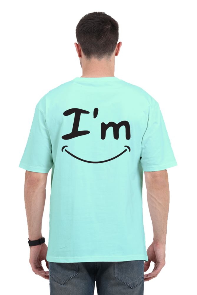 I'm Fine (Back) Unisex Oversized T-shirt