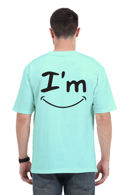 I’m Fine (Back) Unisex Oversized T-shirt - Mint / S