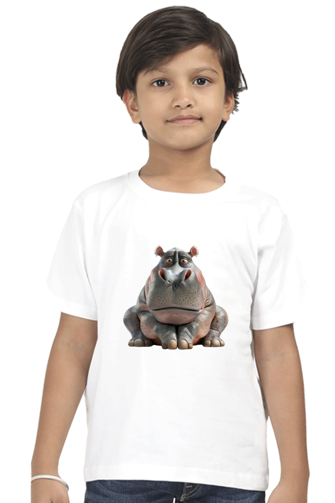 Grumpy Hippo Boys T-shirt