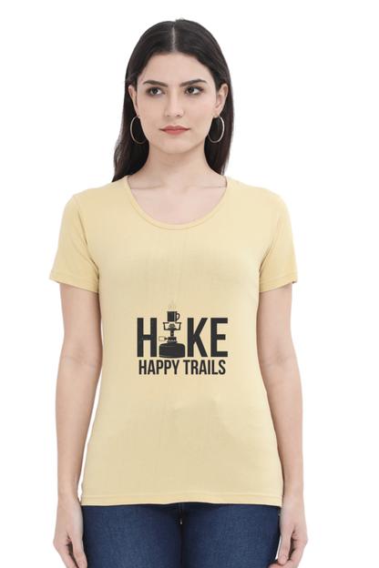 Hike Happy Trails Women’s T-Shirt - Beige / L