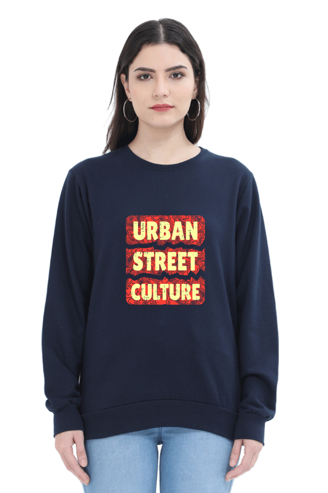 Urban Street Culture Unisex Sweatshirt - Navy Blue / S