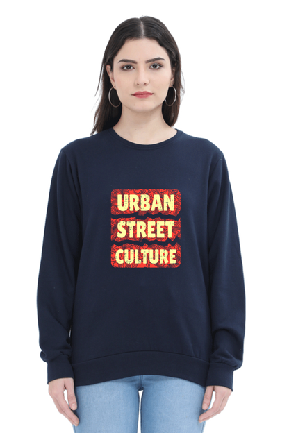 Urban Street Culture Unisex Sweatshirt - Navy Blue / S