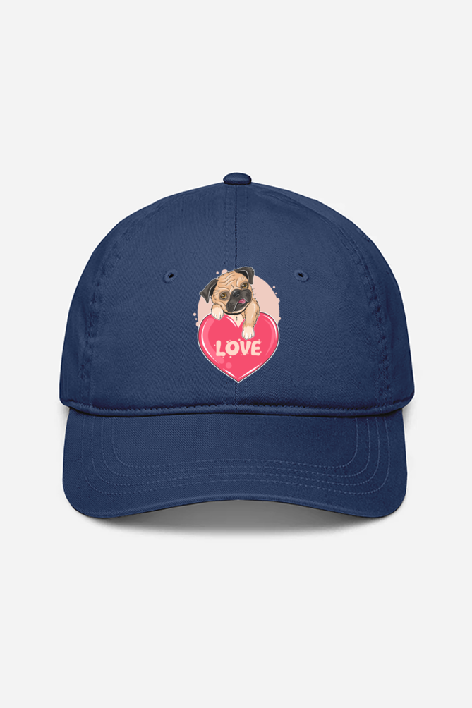 Puppy Love Unisex Baseball Cap - Navy Blue / Standard