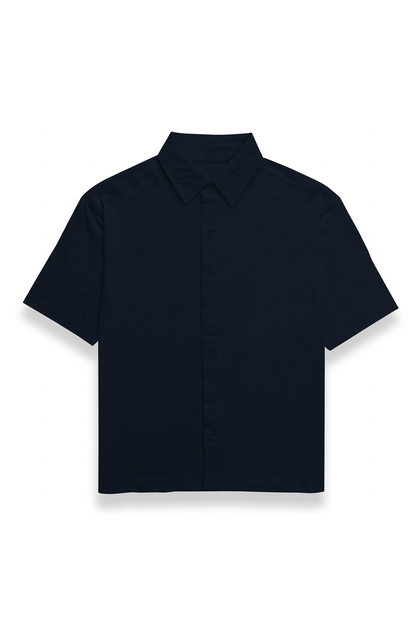 Unisex Oversized men's Shirt dark blue 