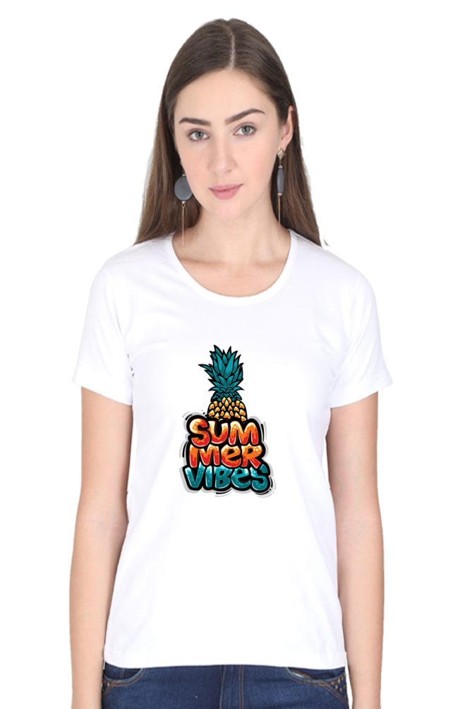 Summer Vibes Women’s T-shirt - White / XL