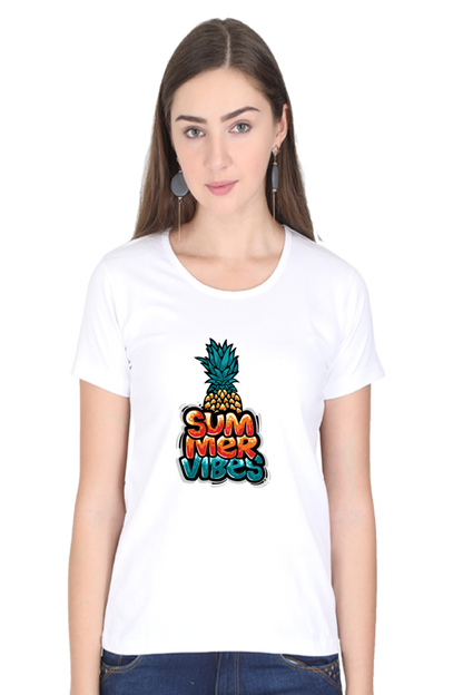 Summer Vibes Women’s T-shirt - White / XL