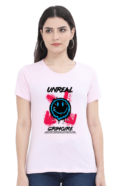 Unreal Grimoire Women’s T-shirt - Light Baby Pink / S