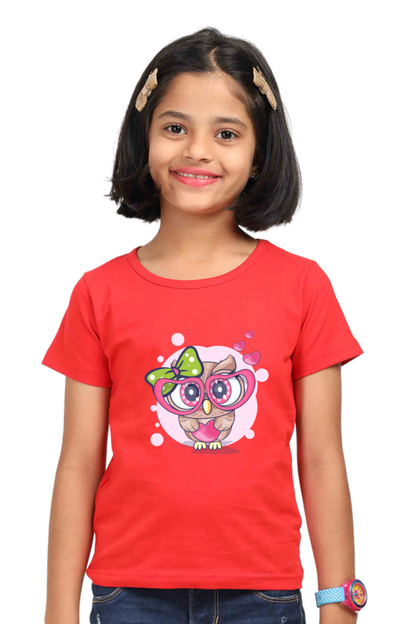 Cute Owl Girls T-shirt