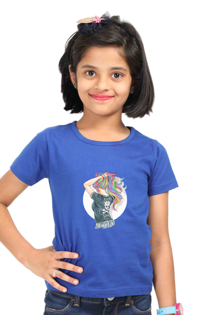 Rock Soul Girls T-Shirt - Royal Blue / 24-35