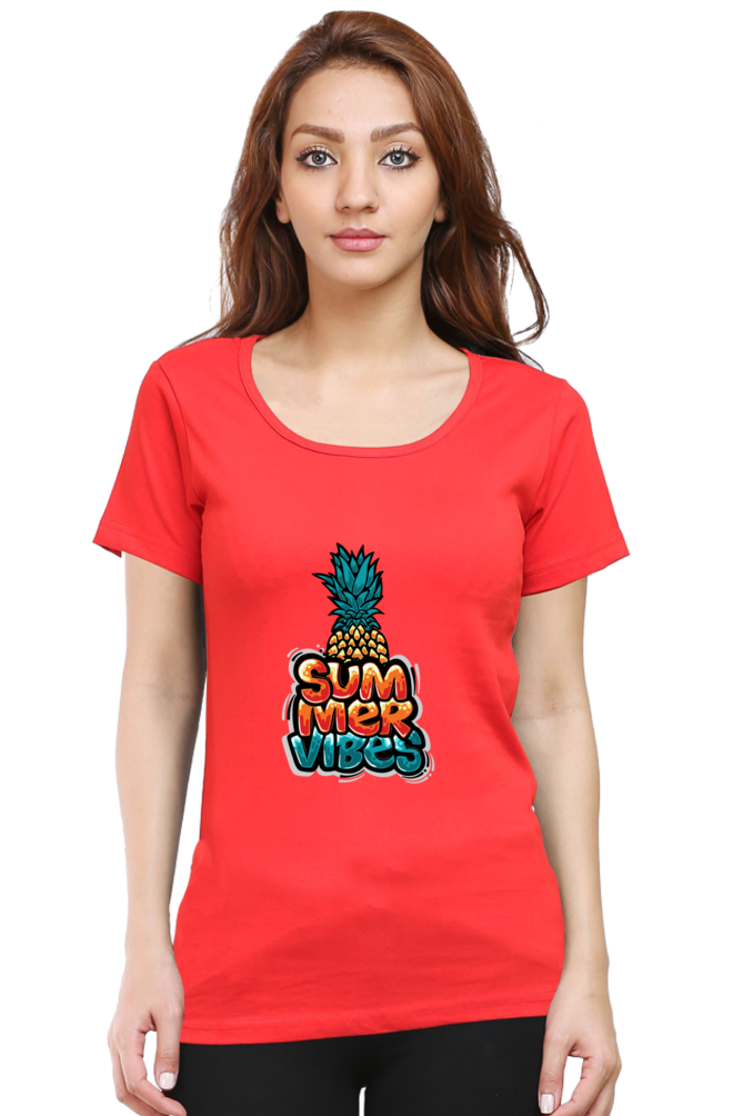 Summer Vibes Women’s T-shirt - Red / XXL