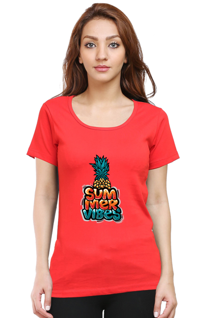 Summer Vibes Women’s T-shirt - Red / XXL