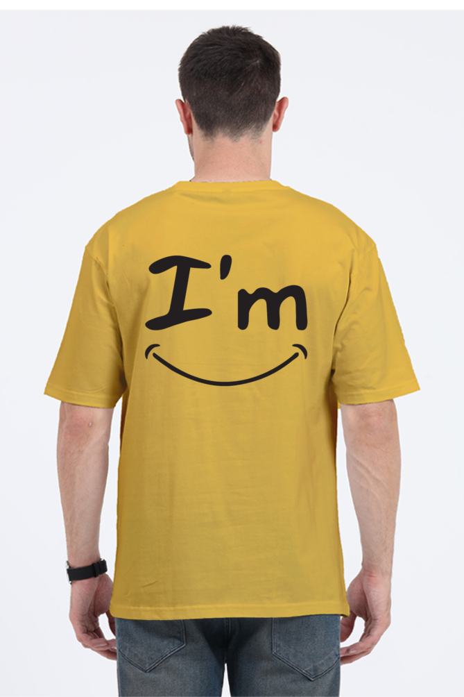 I'm Fine (Back) Unisex Oversized T-shirt