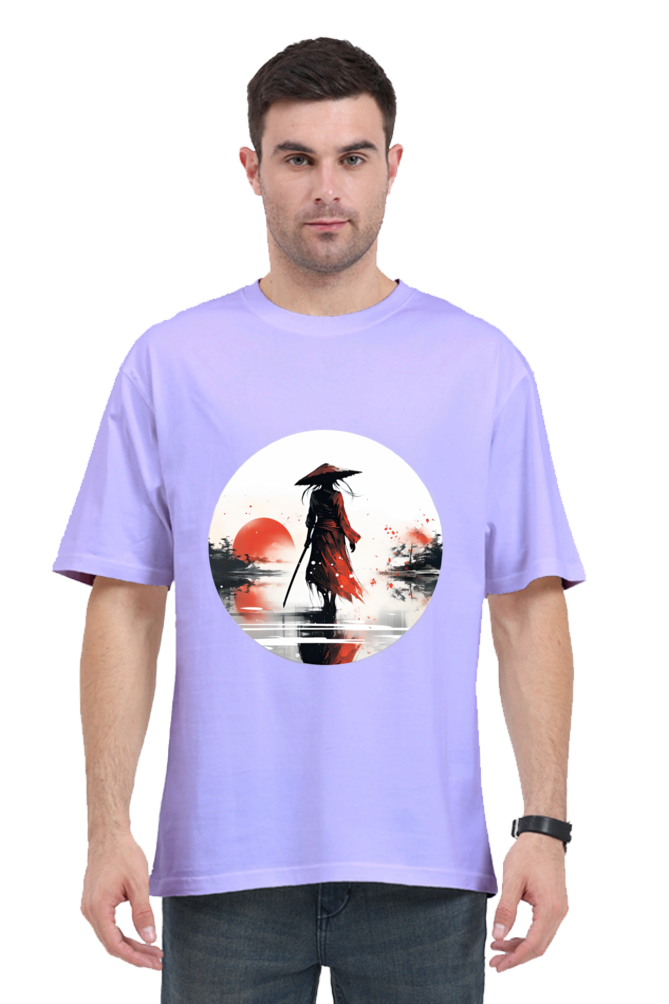 Samurai Series 5 Unisex Oversized T-shirt - Lavender / S