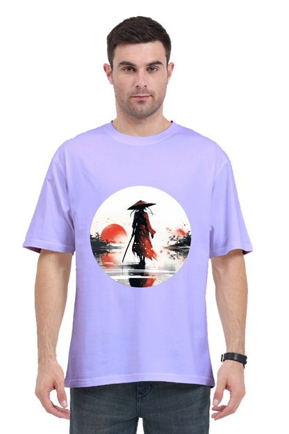 Samurai Series 5 Unisex Oversized T-shirt - Lavender / S