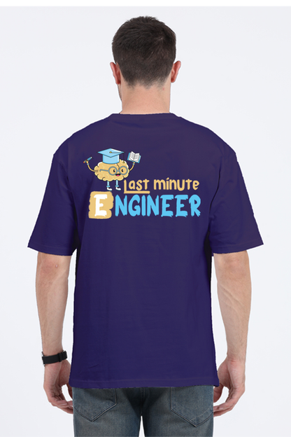 Last Minute Engineer Unisex Oversized T-shirt - Purple / S