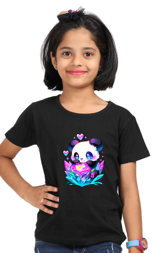 Sparkle Panda Girls T-shirt