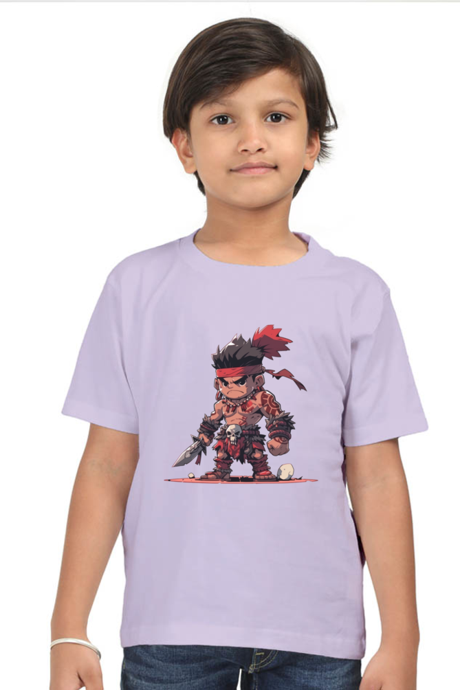 Tribal Child Boys T-Shirt - Lavender / 5Yrs