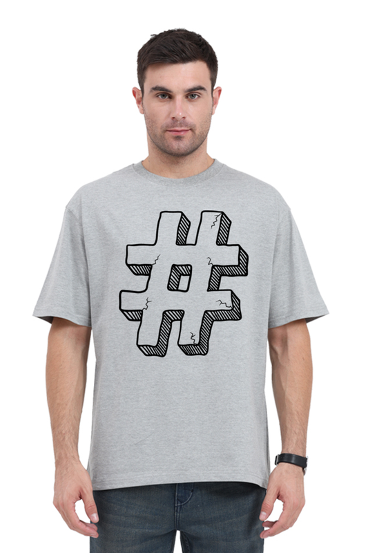 Hashtag Unisex Oversized T-Shirt