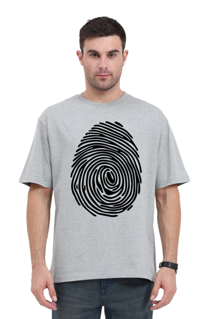 Finger Print Unisex Oversized T-Shirt