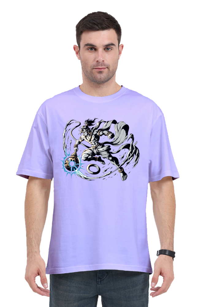 Hanuman Series 19 Unisex Oversized T-shirt - Lavender / S