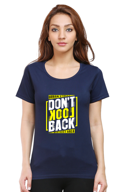 Don’t Look Back Women’s T-Shirt - Navy Blue / S