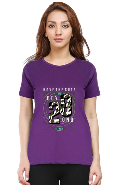 Have The Guts Women’s T-Shirt - Purple / S