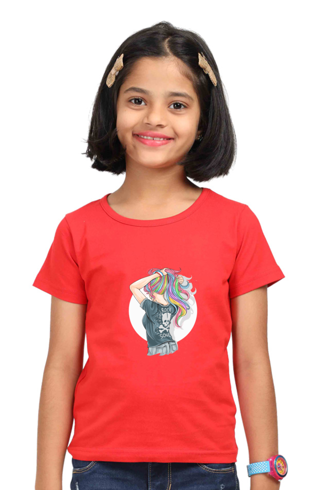 Rock Soul Girls T-Shirt - Red / 24-35