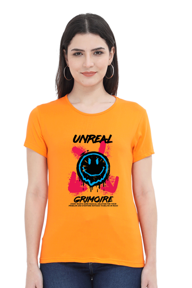 Unreal Grimoire Women’s T-shirt - Orange / S