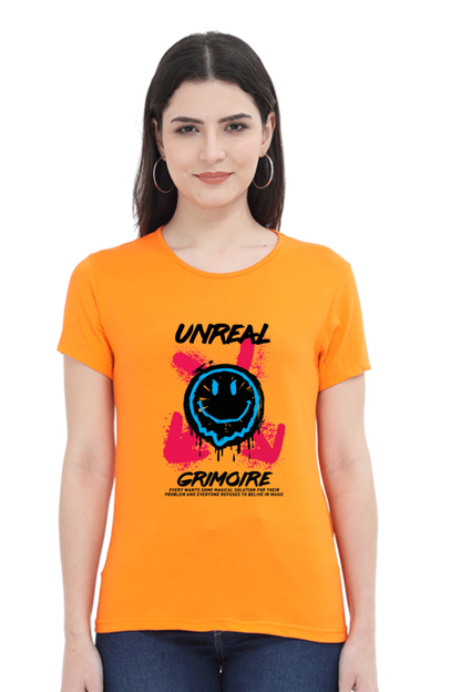 Unreal Grimoire Women’s T-shirt - Orange / S